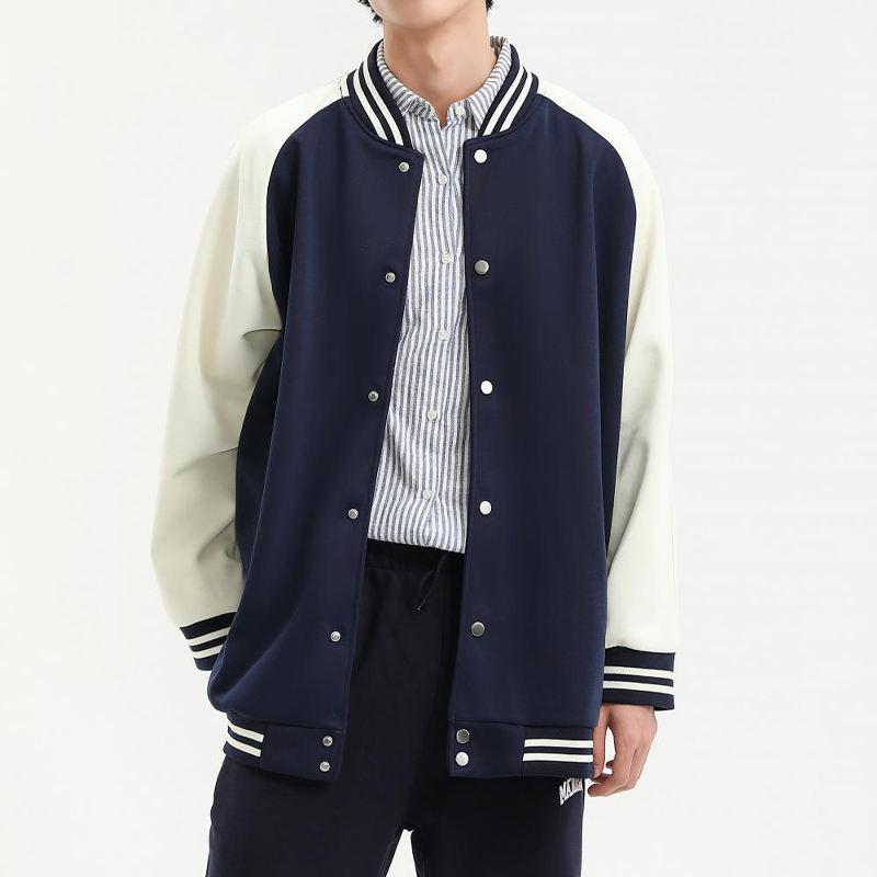 Wholesale Women's Men's Baseball School Team Jacket Casual Button pilot Jacket Lightweight Sports Shirt Jacket